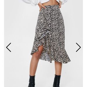 Nasty gal don’t take it purr-sonally leopard skirt
